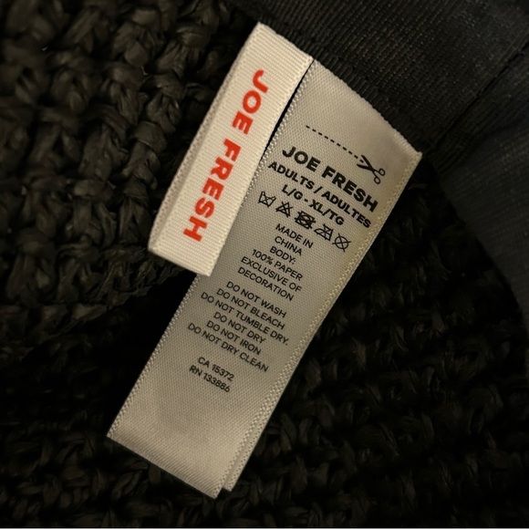 Joe Fresh Black Crochet Hat - Picture 6 of 7